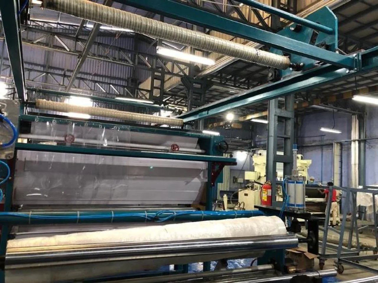 Roll-to-roll machinery at Fibro