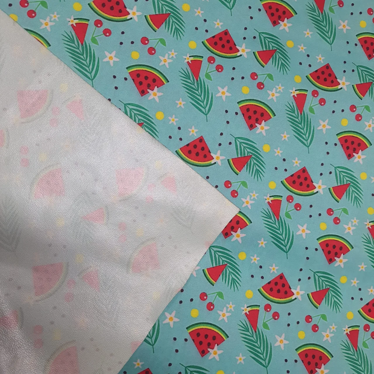 Watermelon print with reverse side