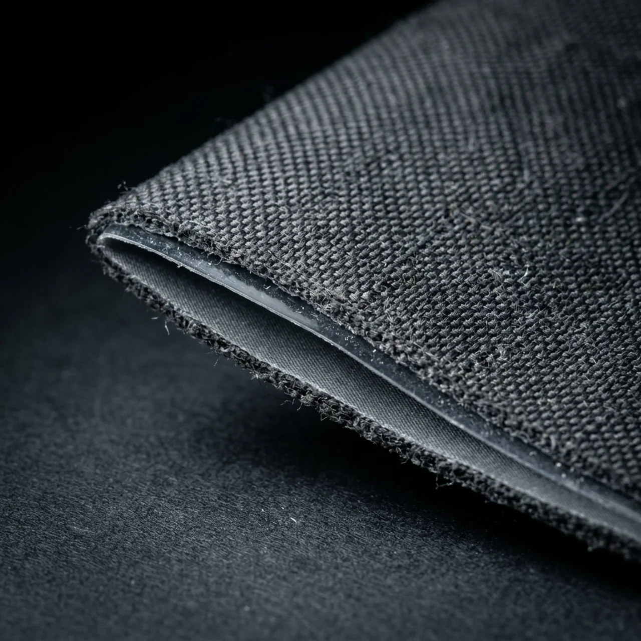 Illustrative textile and membrane layers